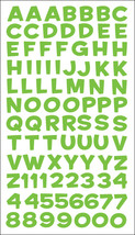 Sticko Alphabet Stickers-Fun House Green Metallic - £11.14 GBP