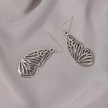 Hot Hollow Big Butterfly Stud Earring for Women Style Retro Cut Out Half Butterf - £6.21 GBP