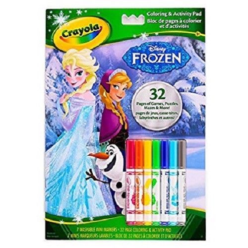 Crayola Disney Frozen Coloring &amp; Activity Pad For Girls 7 Markers Included - $7.69