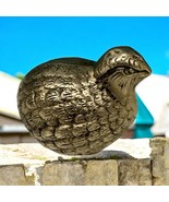 Vintage Pewter QUAIL Ornate Figurine Game Bird Paperweight 4.25” W x 3” T - $24.35 CAD