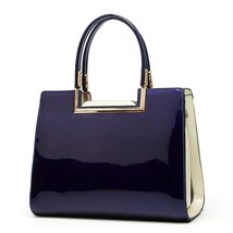 2023 Patent Leather Women&#39;s Bag Middle-Aged Mother&#39;s New Simple Fashion Trend Ha - £132.23 GBP