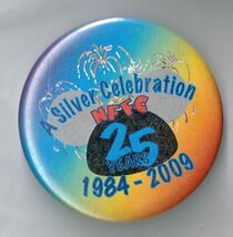 Disney NFFC 25th anniversary a Silver Celebration 1984 to 2009 Pin back ... - $29.65