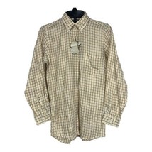 Radisson Kids Boys Beige &amp; Yellow Checkered Button-Down Shirt L 14/16 - $19.65
