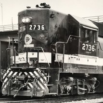 Southern Railway Railroad SOU #2736 Locomotive Train Photo Ashville NC 1987 - £7.55 GBP