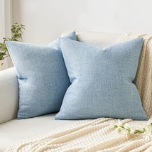 For A Sofa, Car, Or Couch, Miulee Pack Of 2 Decorative Linen Burlap Pillow Cover - £33.54 GBP