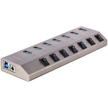 Startech 7-Port Self-Powered USB-C Hub with Individual On/Off Switch, Desktop/La - £126.61 GBP