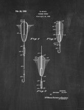 Fishing Tackle Patent Print - Chalkboard - $7.95+