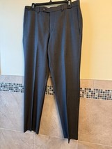 Ted Baker London Men&#39;s Trousers Dark Gray Wool SZ 33R Made in Canada EUC - $88.11