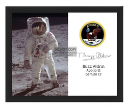 Buzz Aldrin 2ND Man On The Moon Apollo 11 Mission Patch 8X10 Framed Photo - £15.95 GBP