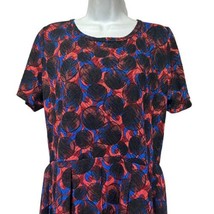 lularoe USA amelia geometric Circles Swirl pockets dress Size 2XL - £19.84 GBP