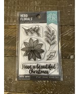 Hero Arts PolyClear Christmas Stamps, Poinsettia Arrangement - $346.91 MXN