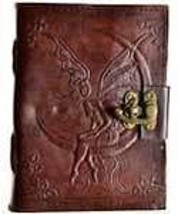 Fairy Moon Leather Journal with Latch, Blank Pages, Classic Size - $1,704.63 MXN