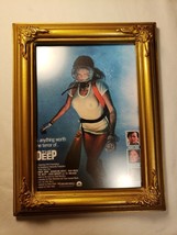 From The Film The Deep Scuba Diver Jacqueline Bisset Gold Vintage Frame Framed - £32.44 GBP