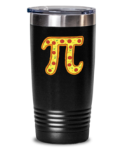 20 oz Tumbler Stainless Steel Insulated Funny Math Teacher Student Pizza  - £26.03 GBP