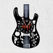 Vinyl Record Clock Red Hot Chilli Guitar Peppers Clock Decoration Origin... - £41.16 GBP