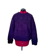 Thread &amp; Supply Sherpa Pullover Sweater Black Women Size Small - $42.57