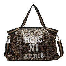 Herlad Fashion Large Women&#39;s Handbag Quality Leather Shiny Sequined Female Shoul - £42.09 GBP