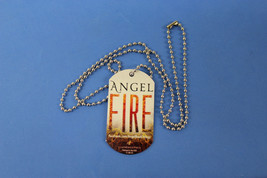 I&#39;M NO ANGEL - ANGEL FIRE by L. A. Weatherly - BOOK PROMO DOG TAG Neckla... - £6.28 GBP