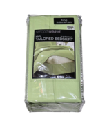 Smoothweave King Tailored Bedskirt 14in Drop Length Moss Green 65% Polye... - $27.42 CAD