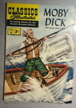 Classics Illustrated #5 Moby Dick (Hrn 157) Australian Comic VG++/FINE- - £19.77 GBP