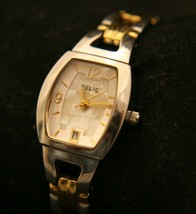 Beautiful ladies&#39; Relic mother-of-pearl dial link bracelet quartz wristwatch - £15.56 GBP