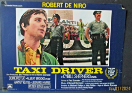 MARTIN SCORSESE :DIR:ROBERT DE NIRO.J.FOSTER (TAXI DRIVER) LOBBY CARD # 1 - £173.79 GBP