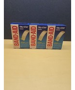 Lot Of 3 Band-Aid Tru-Stay Sheer Strips Bandages All One Size 40 each  B... - $25.79 CAD