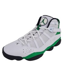 Nike Air Jordan 6 Rings Shoes Basketball White Leather 322992 131 Men Size 9 - $175.99