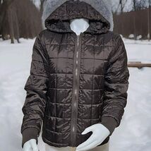 Spiewak &amp; Sons Puffer Jacket Womens Size L Brown Thinsulate Hooded Quilt... - $28.78