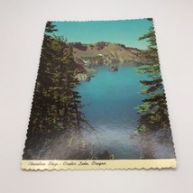 Vintage Postcard Phantom Ship Crater Lake Oregon Scenic Wonder Scalloped Edge - £4.58 GBP