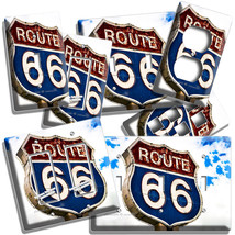 Route 66 Rustic Road Sign Light Switch Outlet Wall Plate Car Garage Workshop Art - £9.44 GBP+