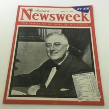 VTG Newsweek Magazine April 23 1945 - Franklin D. Roosevelt / Newsstand / By Air - £37.96 GBP
