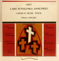 1975 Lake Junaluska Assembly Church Music Week Final Concert LP record VG+/NM - £39.96 GBP