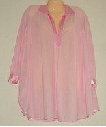 LUCIE ANN Soft Nylon &amp; Satin Long Sleeve Boyfriend Nightshirt - $61.12 CAD