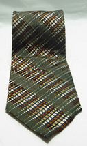 Aurelio Valentino 100% Silk Tie With Small Square Line Designs - £15.99 GBP