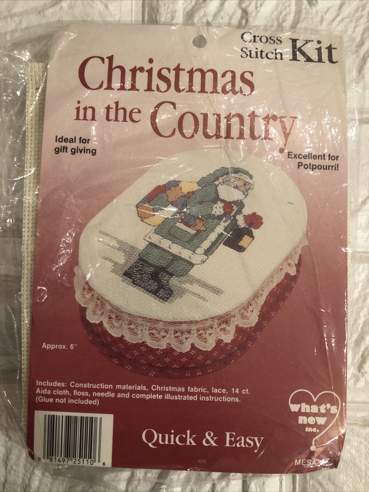 Christmas In The Country Cross Stitch Kit approximately 6" - $16.82