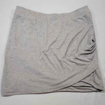 Old Navy Womens Size XL Mini Skirt Gray Stretch Classic Gathered Elastic... - £8.54 GBP