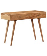 vidaXL Solid Acacia Writing Desk, Rustic Honey Brown Finish, Compact Siz... - $6,664.37 MXN