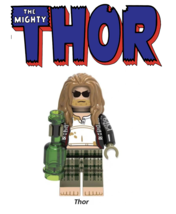 Thor sad fat End Game 1pc comic superheroes minifigures building blocks - $12.99