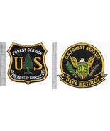 cUS Forest Service USFS Hotshot Wildland Fire Crew &amp; USFS Retired Patch - $18.99