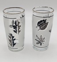 Libbey Vintage Silver Leaf Small Juice/Shot Glasses, Set Of 2 - £11.23 GBP
