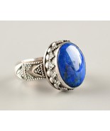 *Vintage Sterling Silver Lapis Lazuli Ring Size 8.75 - €59,91 EUR