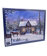 Lang Puzzle Christmas Magical Evening NEW Laura Berry Cabin Sleigh Horse... - €24,80 EUR