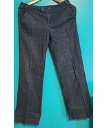 J Crew Denim Trouser Jeans Women 31 Dark Rinse Wash High Rise Wide Leg F... - $41.31 CAD