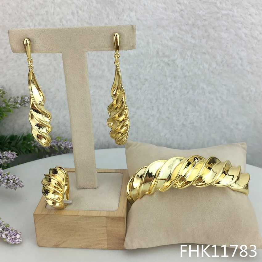 FHK11782 Russian Elegant Classic Design Trendy 3pcs Luxury Jewelry Sets ... - £53.24 GBP