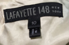 Lafayette 148 NY Midi Skirt Lined green Tweed Size 10 flared hem - £27.77 GBP
