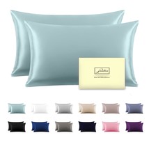 Mulberry Silk Pillowcase For Hair And Skin Pillow Case With Hidden Zipper Soft B - £40.90 GBP