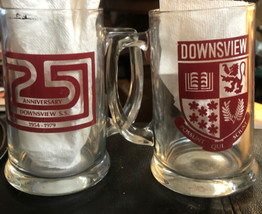 Set of 2 Downsview Secondary School Beer Mugs 1954-1979 Toronto - £17.70 GBP