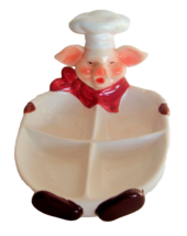 Vintage Serving Tray Pig in chef hat Country kitchen farm decor DAVCO SILVER LTD - £13.42 GBP