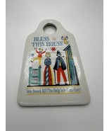 Vintage Funny Bless This House ceramic Cheese grader wall hanging NB1 - €8,18 EUR